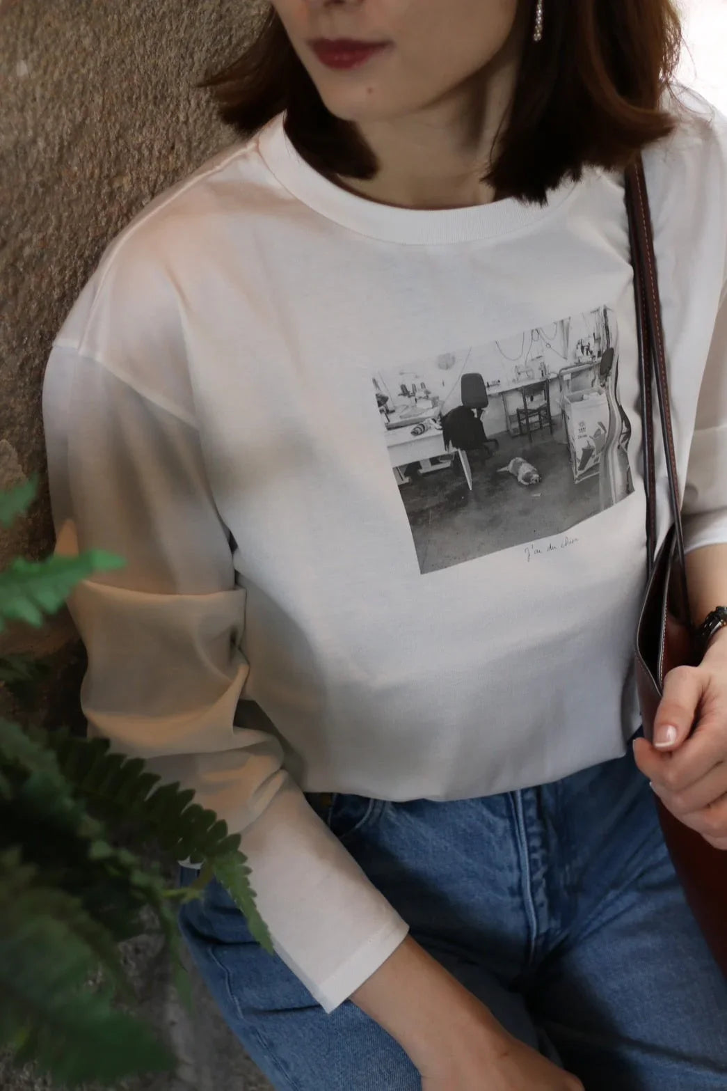 T-shirt à manches longues 【J'ai du chien】 - aLORS online store