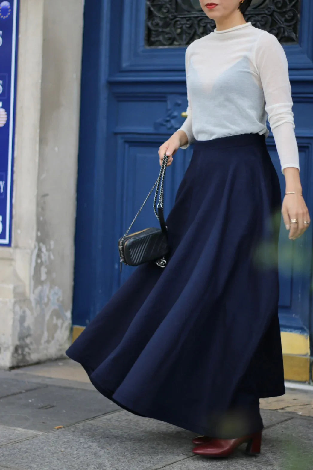 Jupe 【Clem-クレム-】DarkNavy - aLORS online store