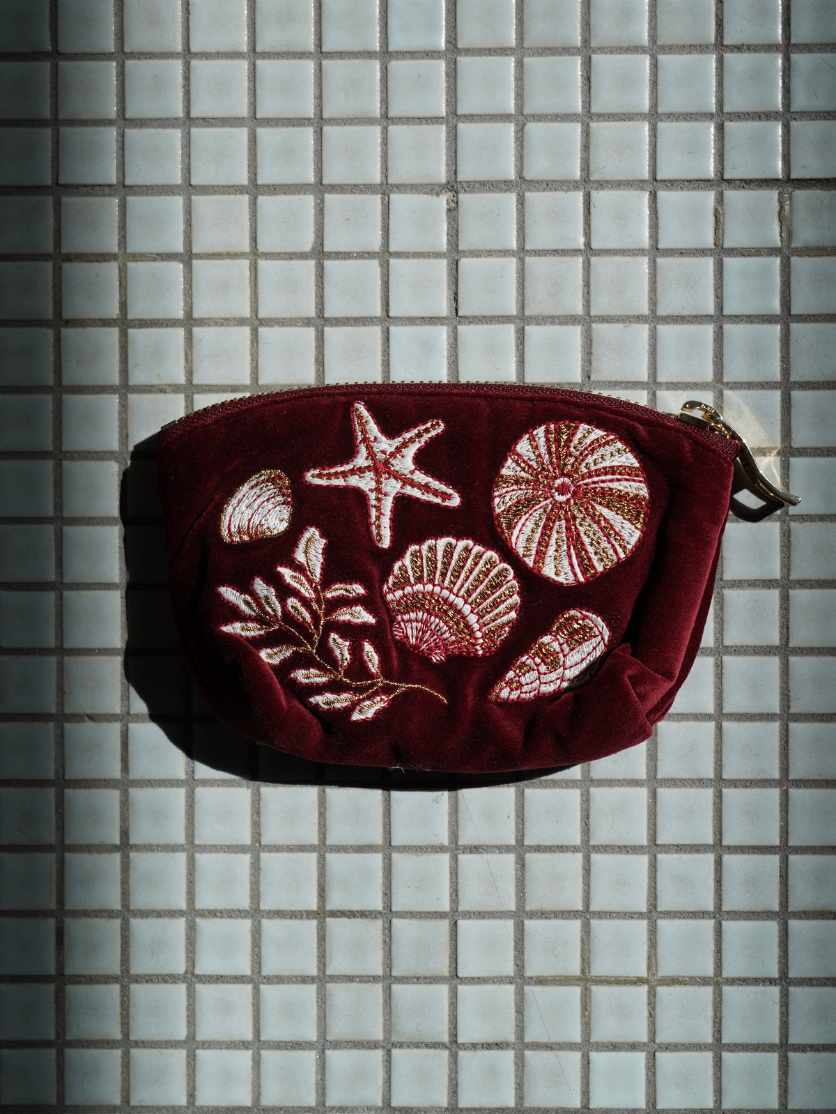 aLORS Select【Elizabeth Scarlett】Ocean Treasures Velvet Coin Purse - Port