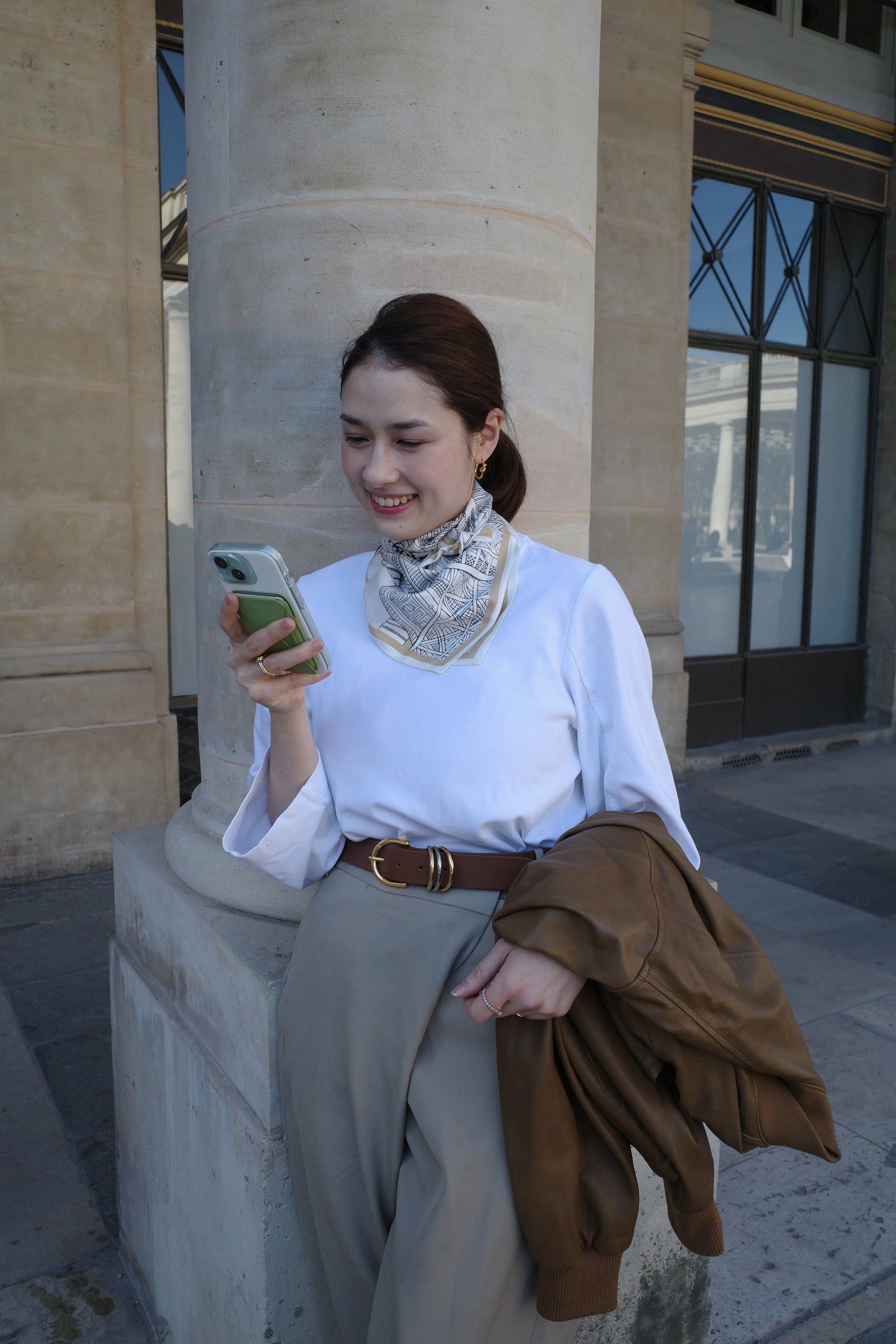 Cintura "Anello di enigma" Tiramisù(ブラウン) - aLORS online store