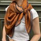 Foulard Ex-libris Paris x aLORS -une collaboration d’exception (キャメルx ネイビー) - aLORS online store