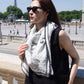 Foulard Ex-libris Paris x aLORS -une collaboration d’exception (ホワイトxブラック) - aLORS online store