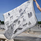 Foulard Ex-libris Paris x aLORS -une collaboration d’exception (ホワイトxブラック) - aLORS online store