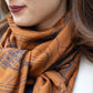 Foulard Ex-libris Paris x aLORS -une collaboration d’exception (キャメルx ネイビー) - aLORS online store