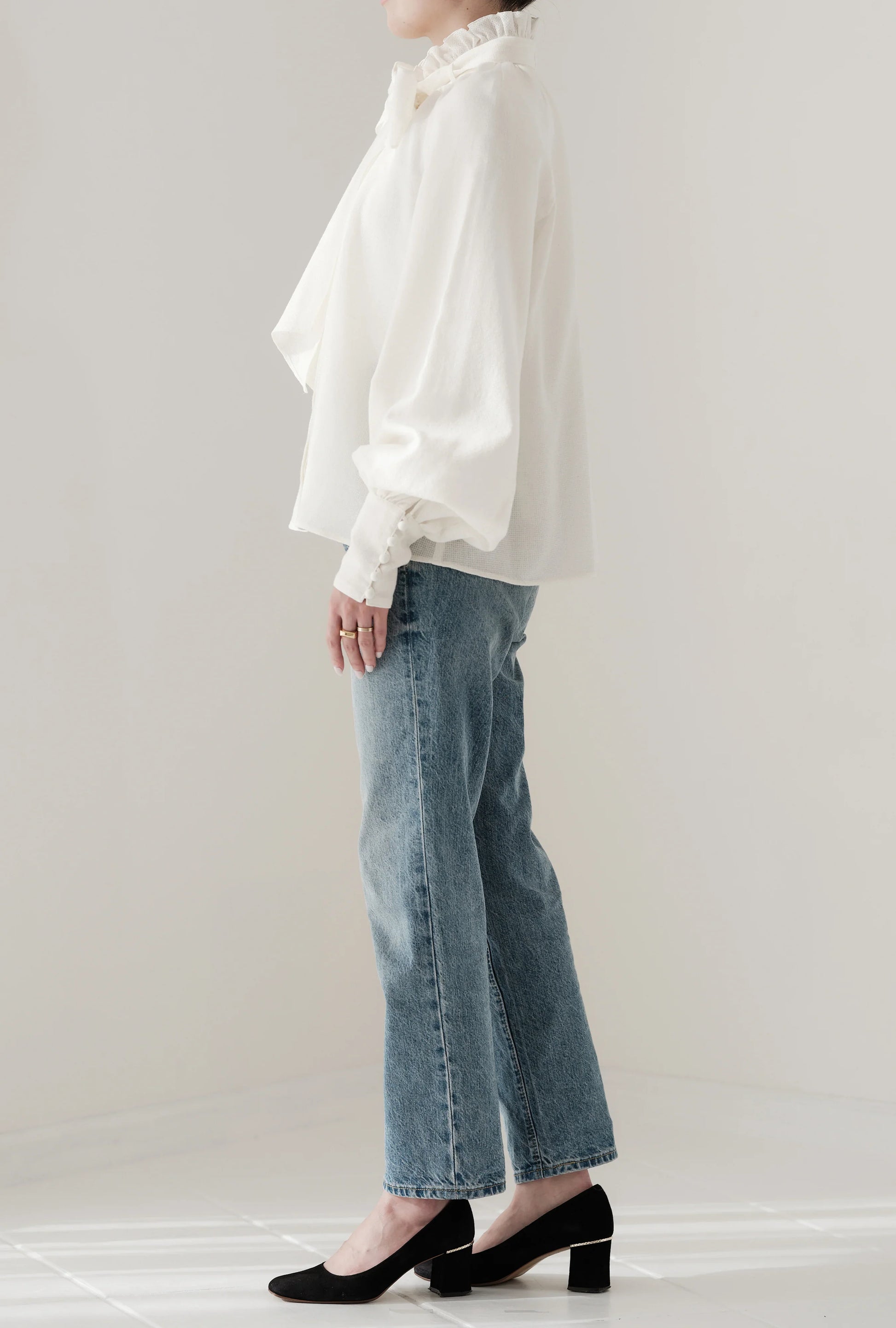 Blouse à volants et nœud papillon "Lilly"　 - aLORS online store