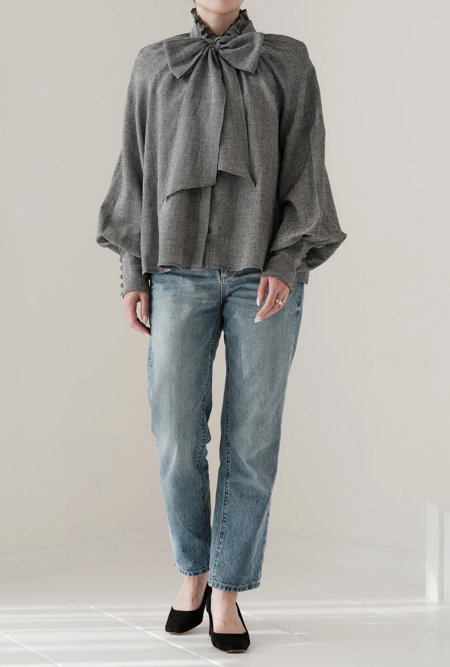 Blouse à volants et nœud papillon "Lilly"　 - aLORS online store