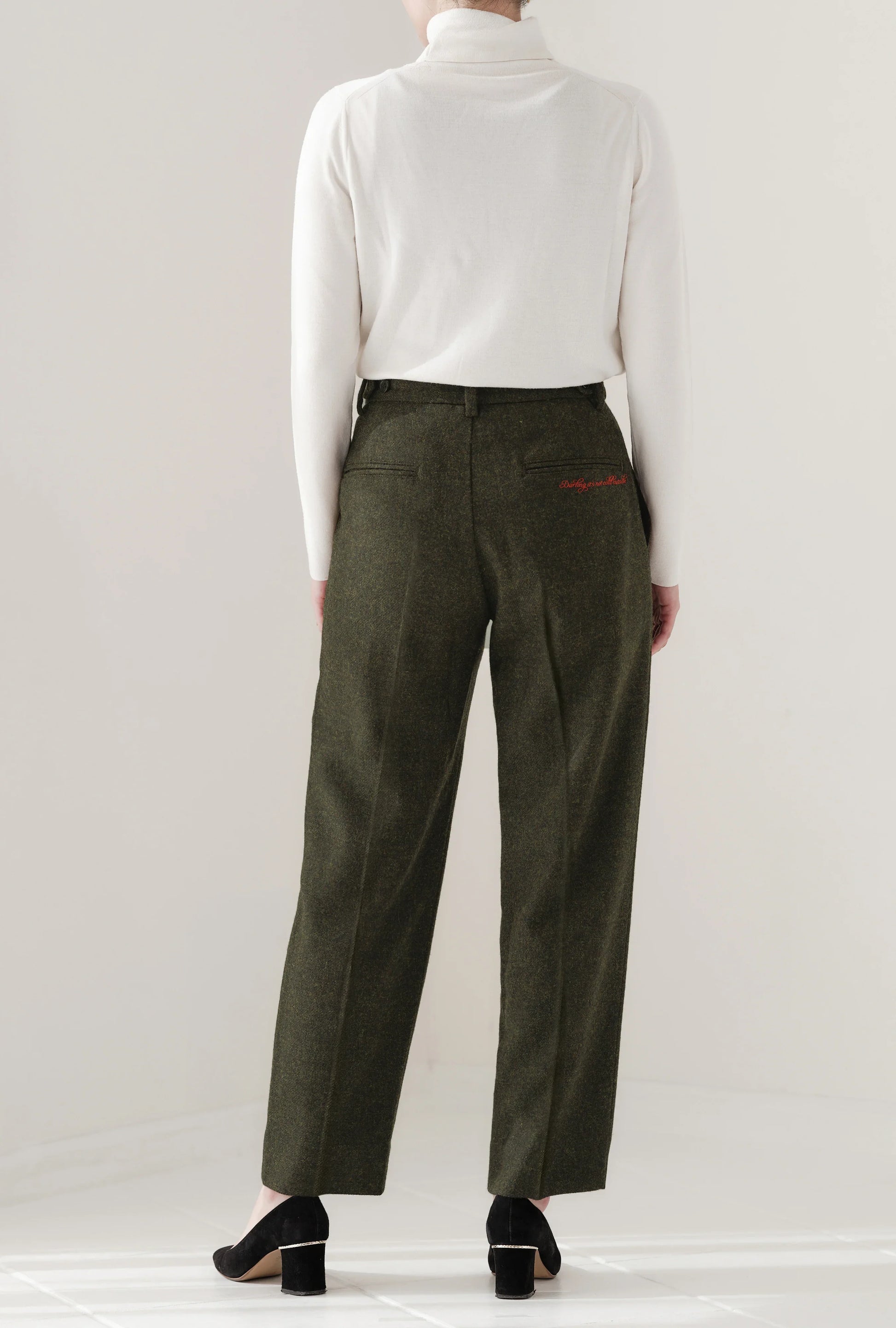 Pantalon fuselé en tweed MOON "Bonnie" - aLORS online store