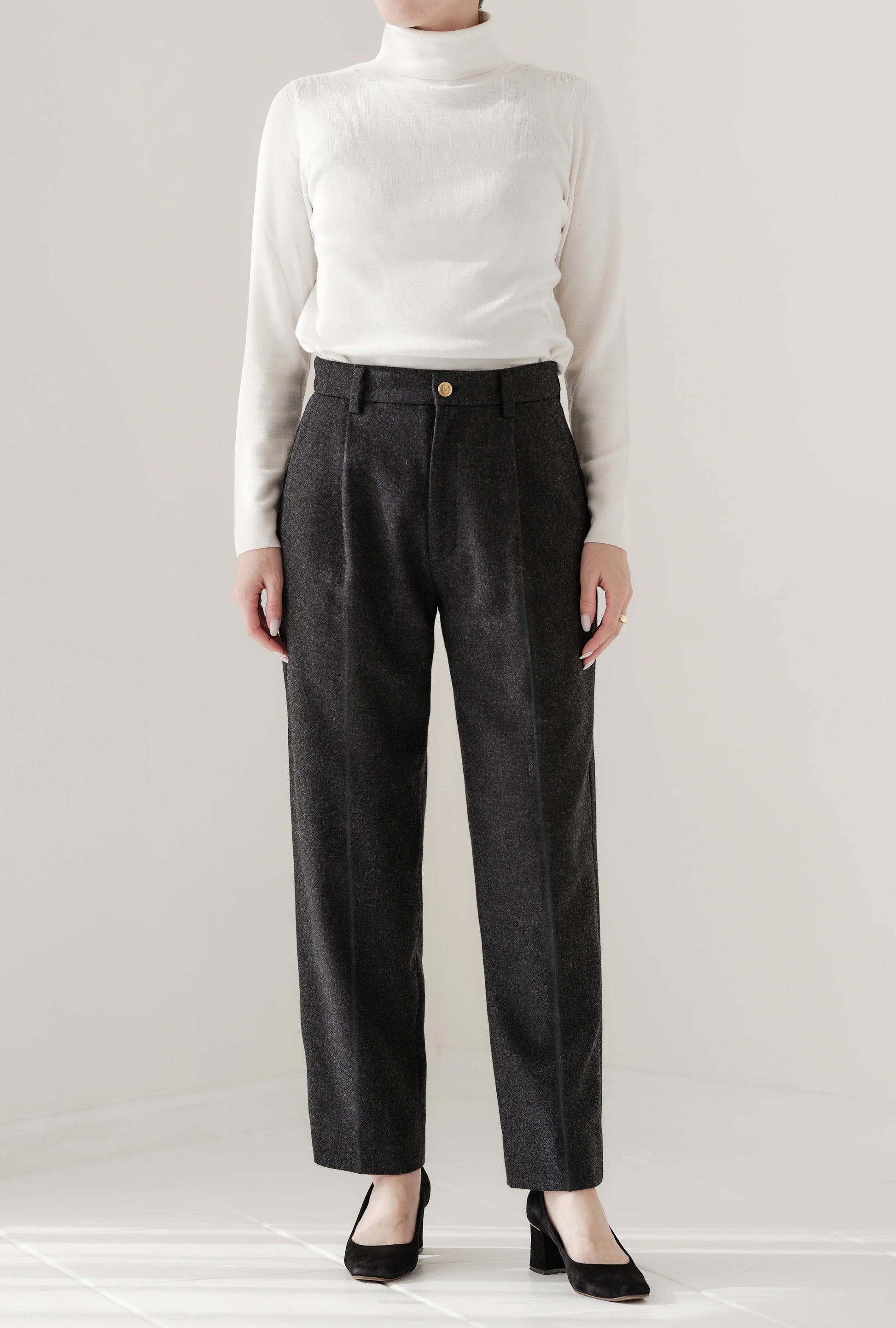 Pantalon fuselé en tweed MOON "Bonnie" - aLORS online store