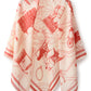Foulard Ex-libris Paris x aLORS -une collaboration d’exception(オレンジx アイボリー) 140x140cm スカーフ