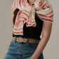 Foulard Ex-libris Paris x aLORS -une collaboration d’exception(オレンジx アイボリー) 140x140cm スカーフ