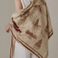 Foulard Ex-libris Paris x aLORS -une collaboration d’exception (アイボリーxボルドー) 140x140cm　スカーフ