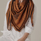 Foulard Ex-libris Paris x aLORS -une collaboration d’exception (キャメルx ネイビー) 140x140cm　スカーフ