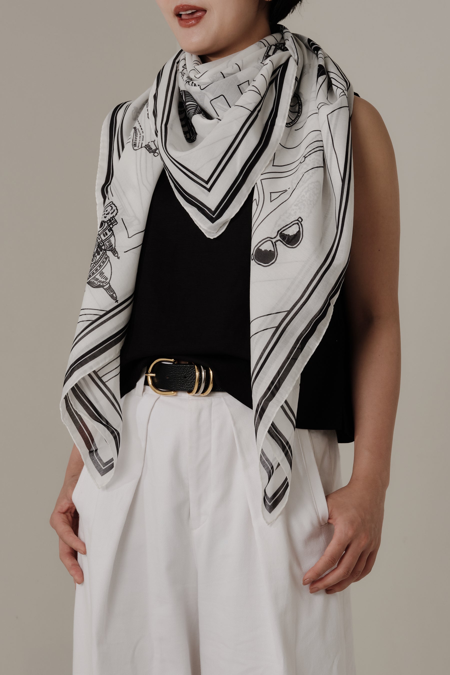 Foulard Ex-libris Paris x aLORS -une collaboration d'exception