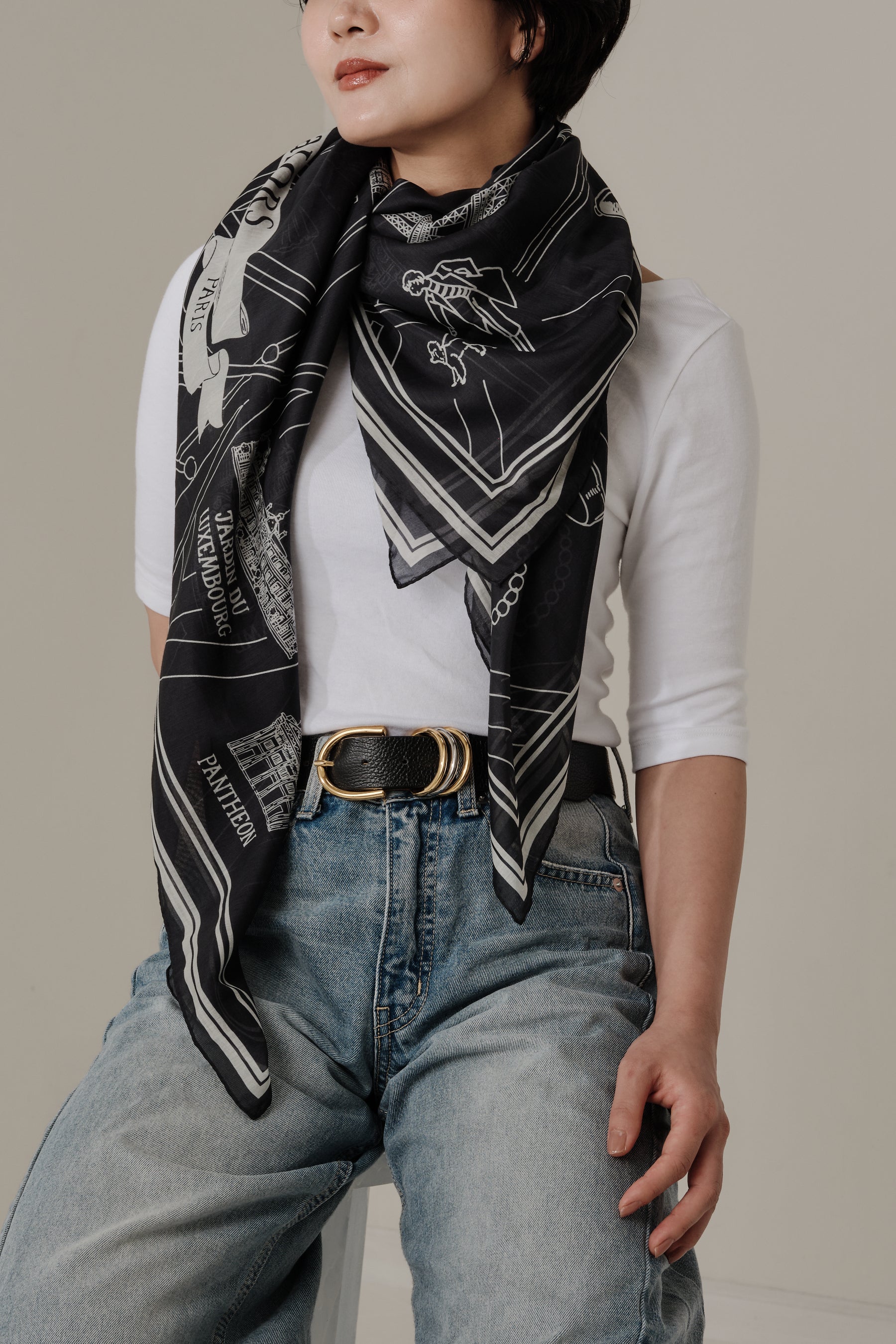 Foulard Ex-libris Paris x aLORS -une collaboration d'exception