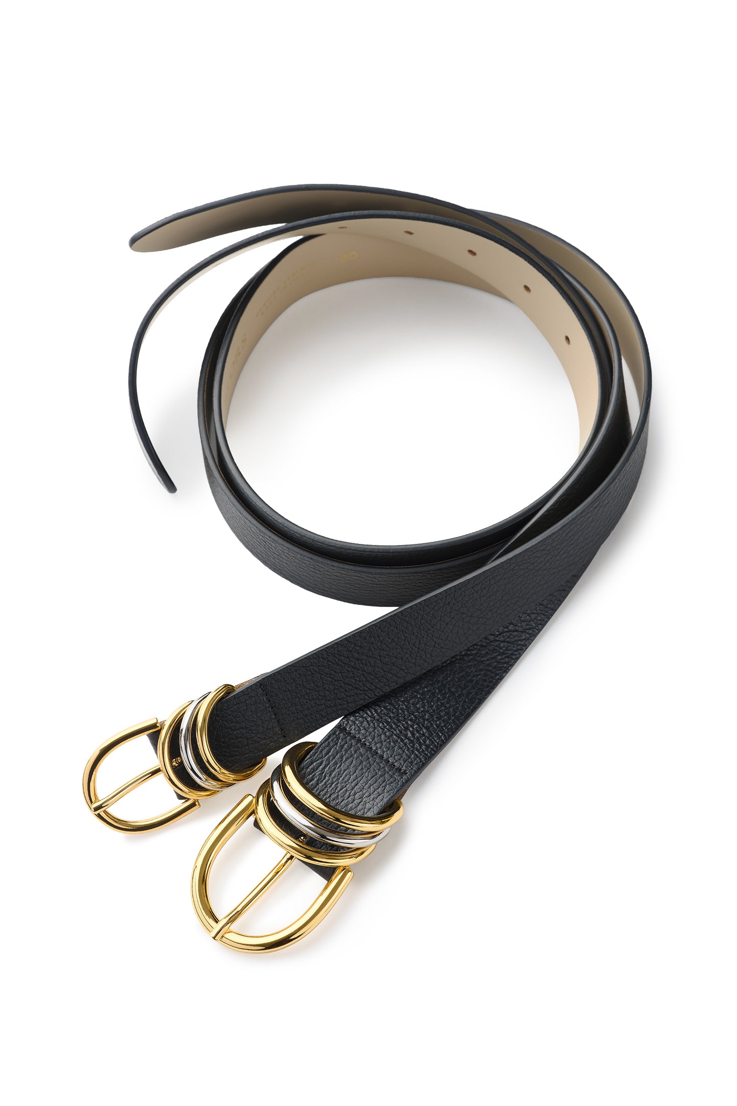 Cintura "Anello di enigma" Nero(ブラック) 幅2.7cm ベルト