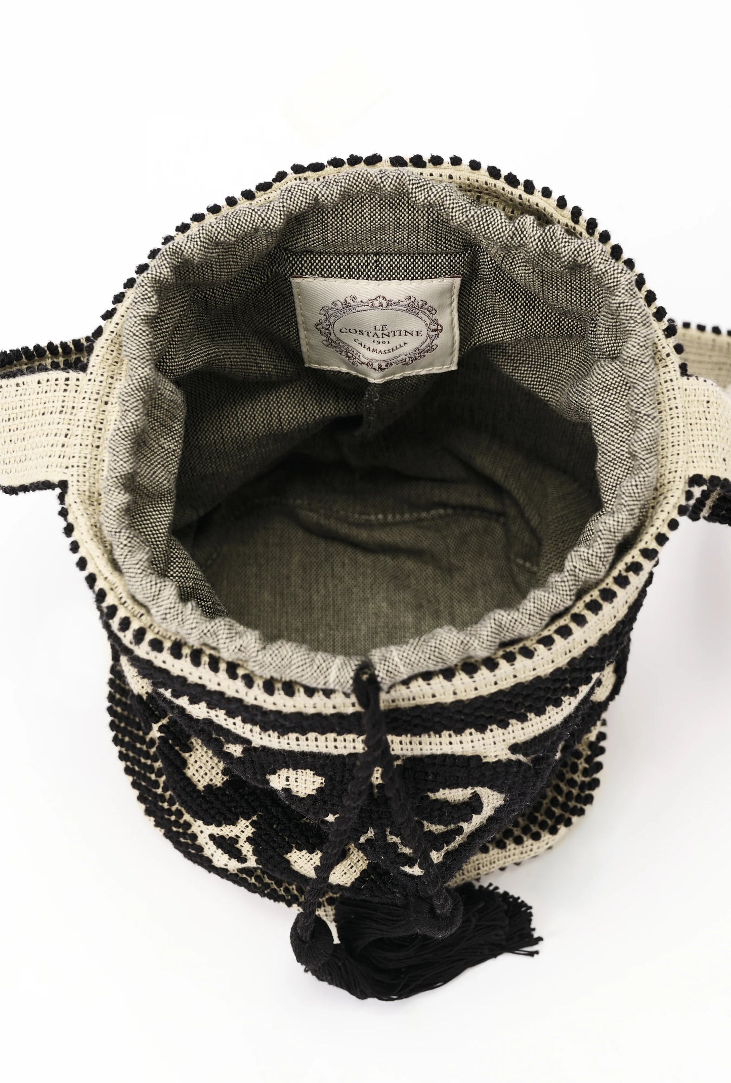 Secchiello Fiocco Lecceseバケットフィオッコレッチェーゼネロ（黒） - aLORS online store