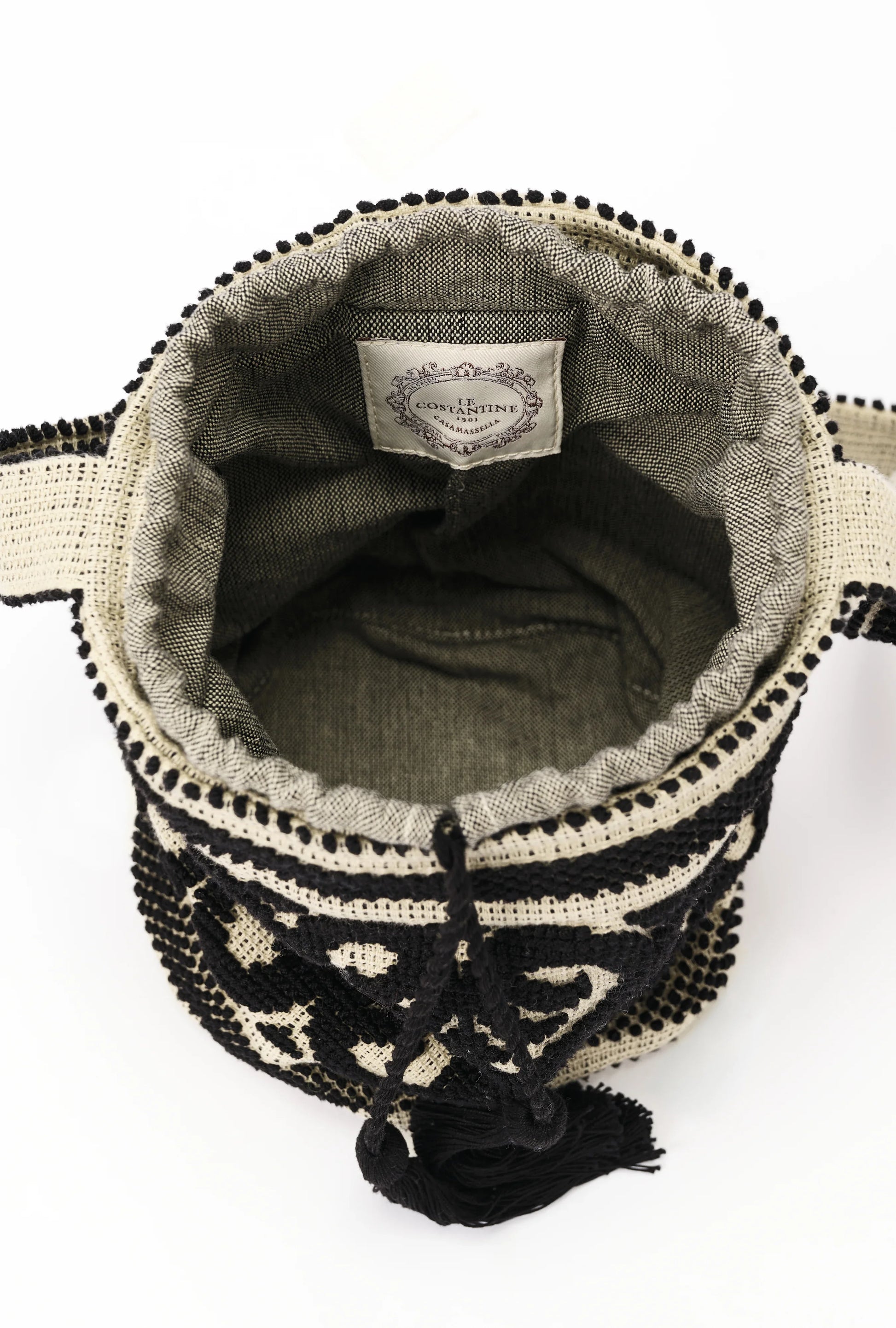 Secchiello Fiocco Lecceseバケットフィオッコレッチェーゼネロ（黒） - aLORS online store