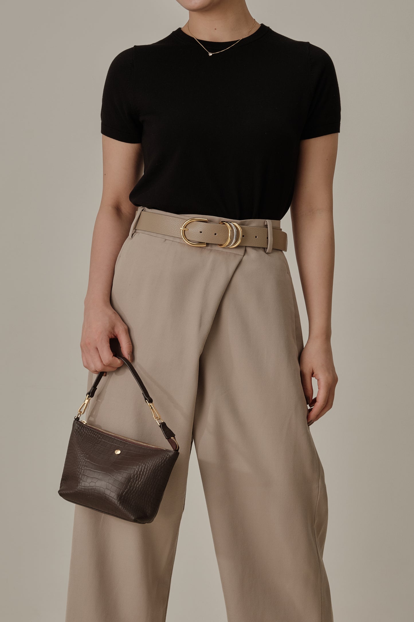 Tutto a Posto Pouch Dark Brown ミニバッグ/ポーチ