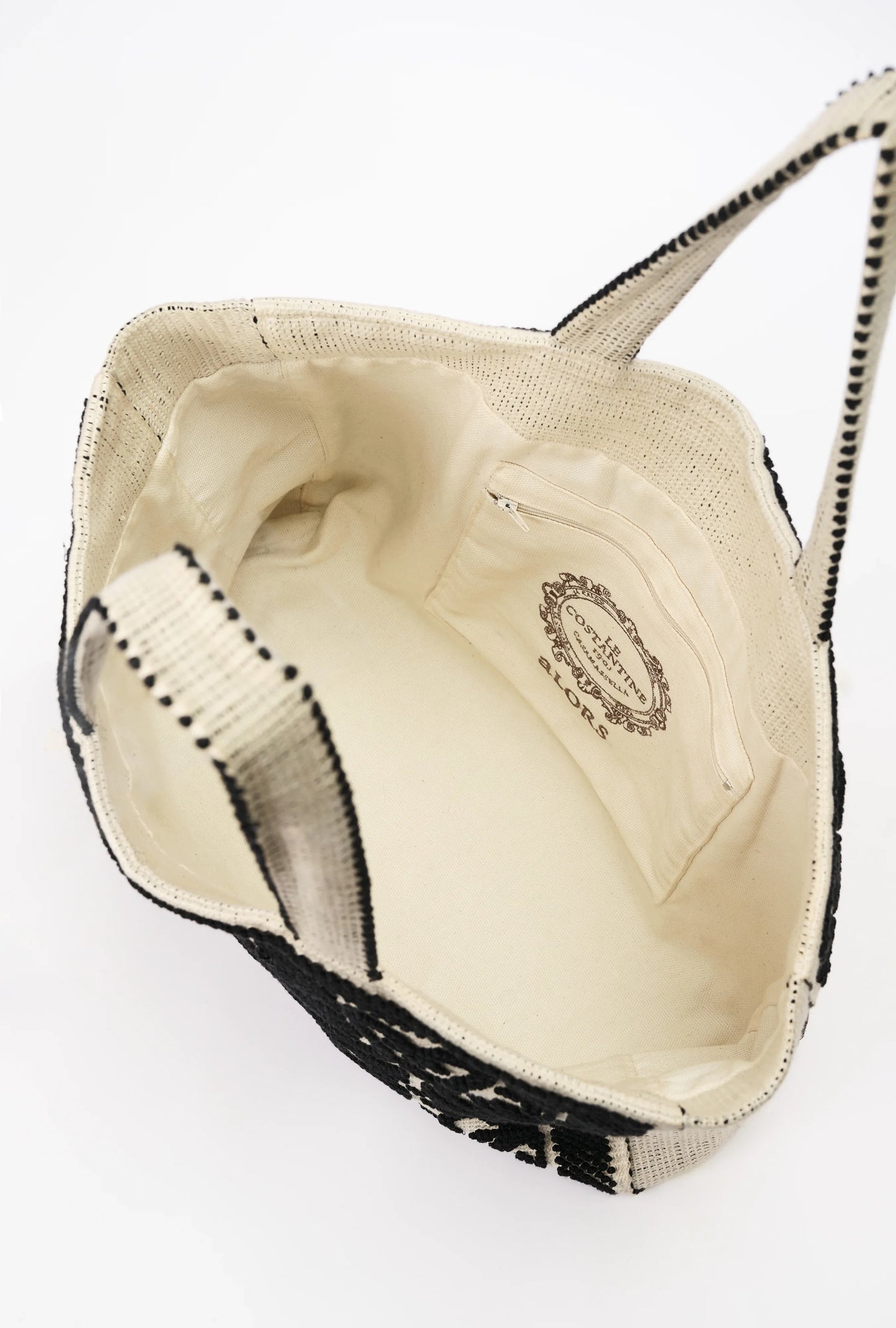 Tote Fiocco lecceseトートフィオッコレッチェーゼネロ・ディ・セピア(黒) - aLORS online store