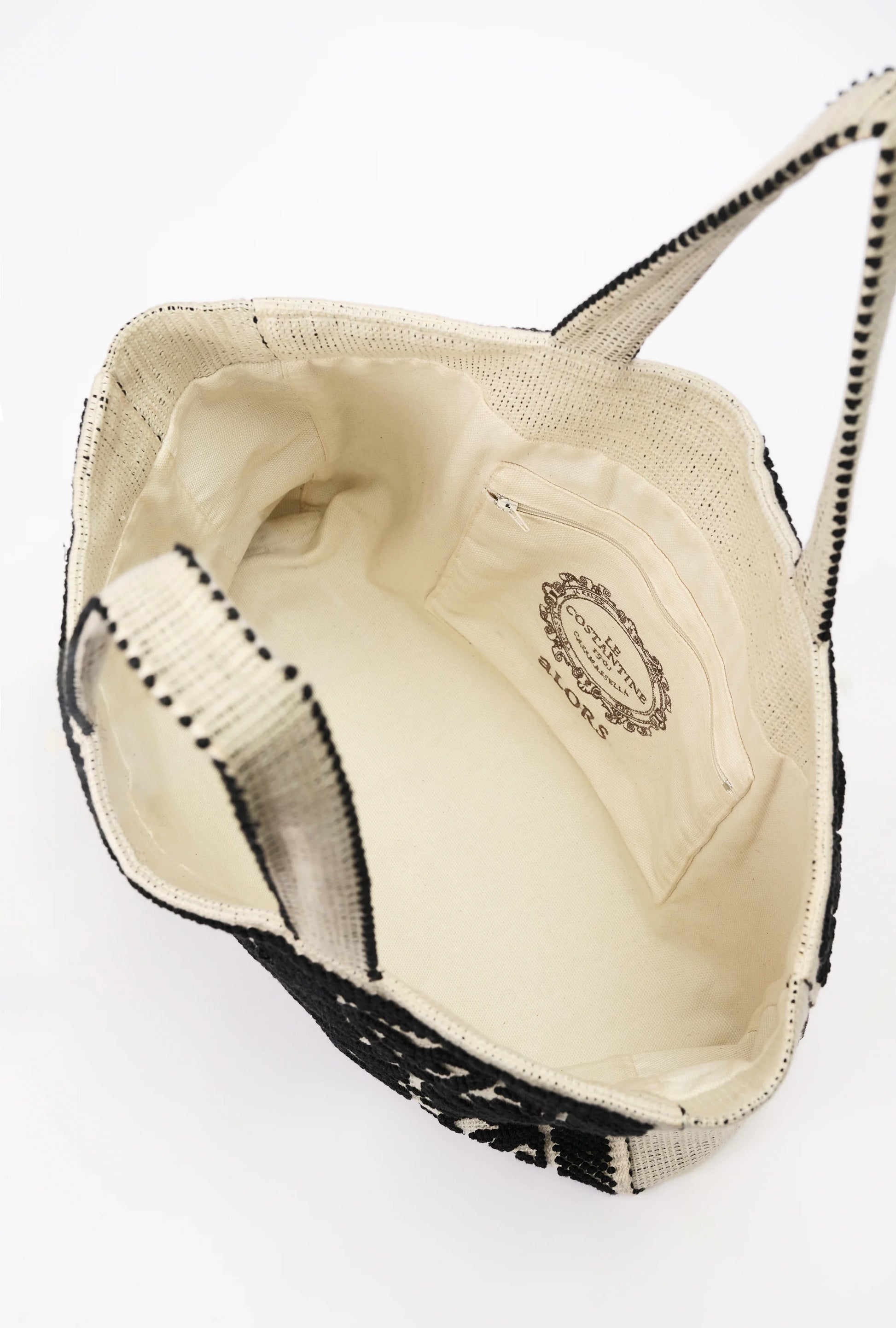 Tote Fiocco lecceseトートフィオッコレッチェーゼネロ・ディ・セピア(黒) - aLORS online store