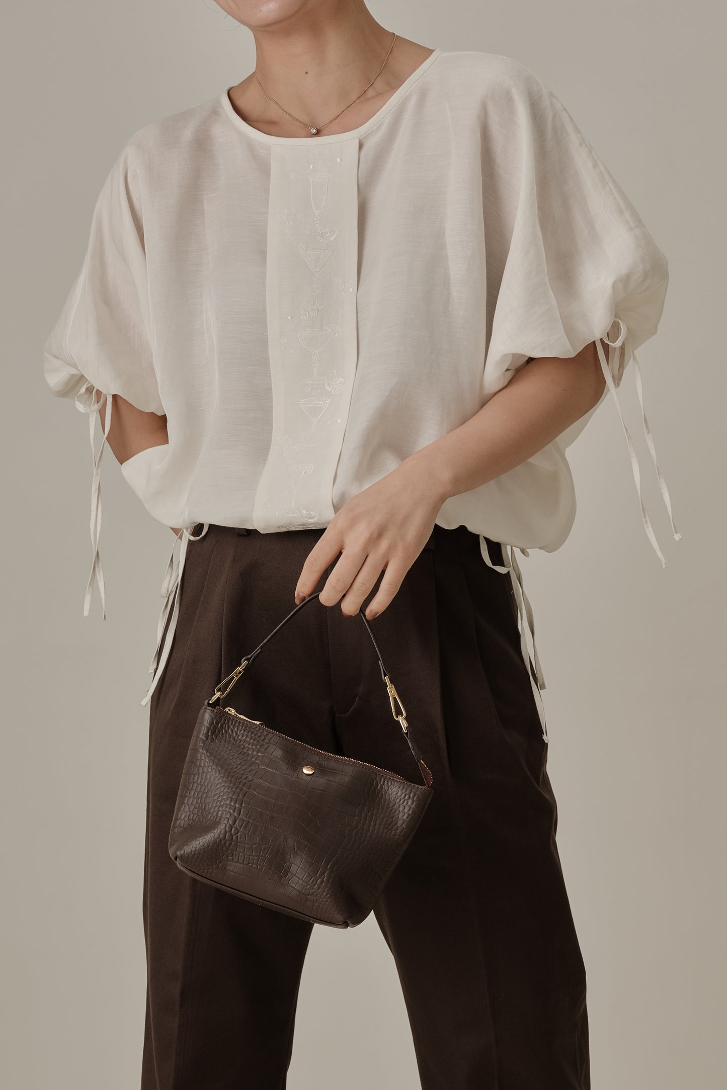 Tutto a Posto Pouch Dark Brown ミニバッグ/ポーチ