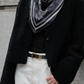 Foulard Ex-libris Paris x aLORS - An Exceptional Collaboration (Ivory x Bordeaux) 90x90cm Scarf