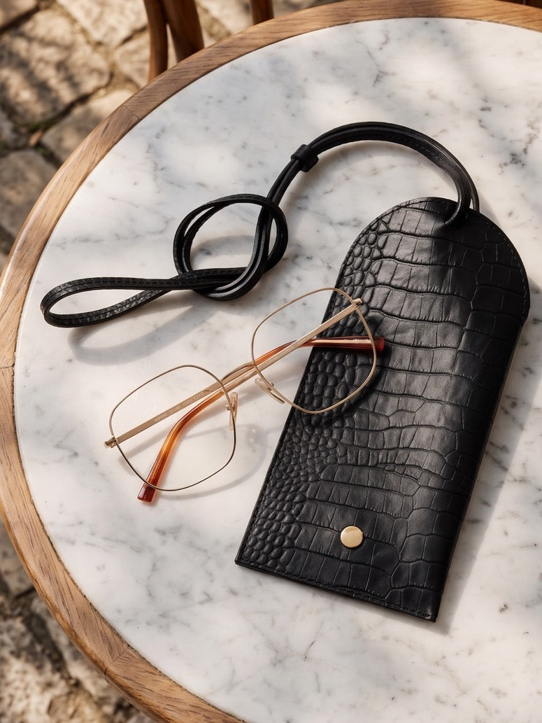 Ci Vediamo Sunglasses Case Dark Brown アイウェアケース