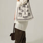 Foulard Ex-libris Paris x aLORS - An Exceptional Collaboration (Ivory x Bordeaux) 90x90cm Scarf