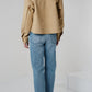 Veste courte en Alcantara Camel Caramel