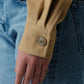 Veste courte en Alcantara Camel Caramel