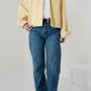 Veste courte en Alcantara Jaune Beurre