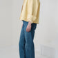 Veste courte en Alcantara Jaune Beurre