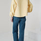 Veste courte en Alcantara Jaune Beurre
