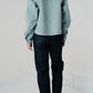 Veste courte en Alcantara Bleu Bulle de Savon