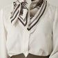Foulard Ex-libris Paris x aLORS - An Exceptional Collaboration (Ivory x Bordeaux) 90x90cm Scarf
