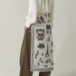 Foulard Ex-libris Paris x aLORS - An Exceptional Collaboration (Ivory x Bordeaux) 90x90cm Scarf
