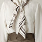 Foulard Ex-libris Paris x aLORS - An Exceptional Collaboration (Ivory x Bordeaux) 90x90cm Scarf