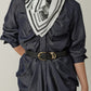 Foulard Ex-libris Paris x aLORS - An Exceptional Collaboration (Ivory x Bordeaux) 90x90cm Scarf
