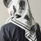 Foulard Ex-libris Paris x aLORS - An Exceptional Collaboration (Ivory x Bordeaux) 90x90cm Scarf