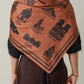 Foulard Ex-libris Paris x aLORS - An Exceptional Collaboration (Ivory x Bordeaux) 90x90cm Scarf