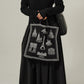 Foulard Ex-libris Paris x aLORS - An Exceptional Collaboration (Ivory x Bordeaux) 90x90cm Scarf