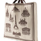 Foulard Ex-libris Paris x aLORS - An Exceptional Collaboration (Ivory x Bordeaux) 90x90cm Scarf