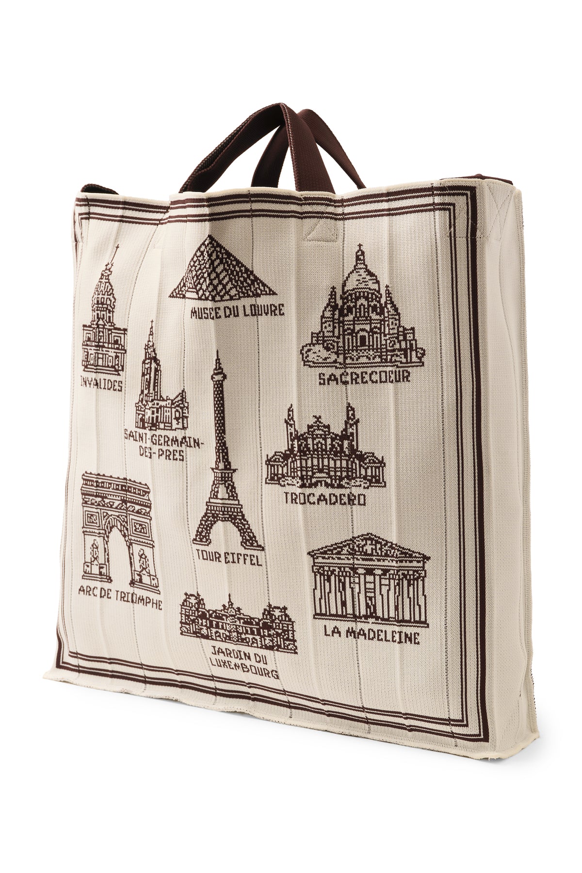 Foulard Ex-libris Paris x aLORS - An Exceptional Collaboration (Ivory x Bordeaux) 90x90cm Scarf