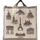 Foulard Ex-libris Paris x aLORS - An Exceptional Collaboration (Ivory x Bordeaux) 90x90cm Scarf