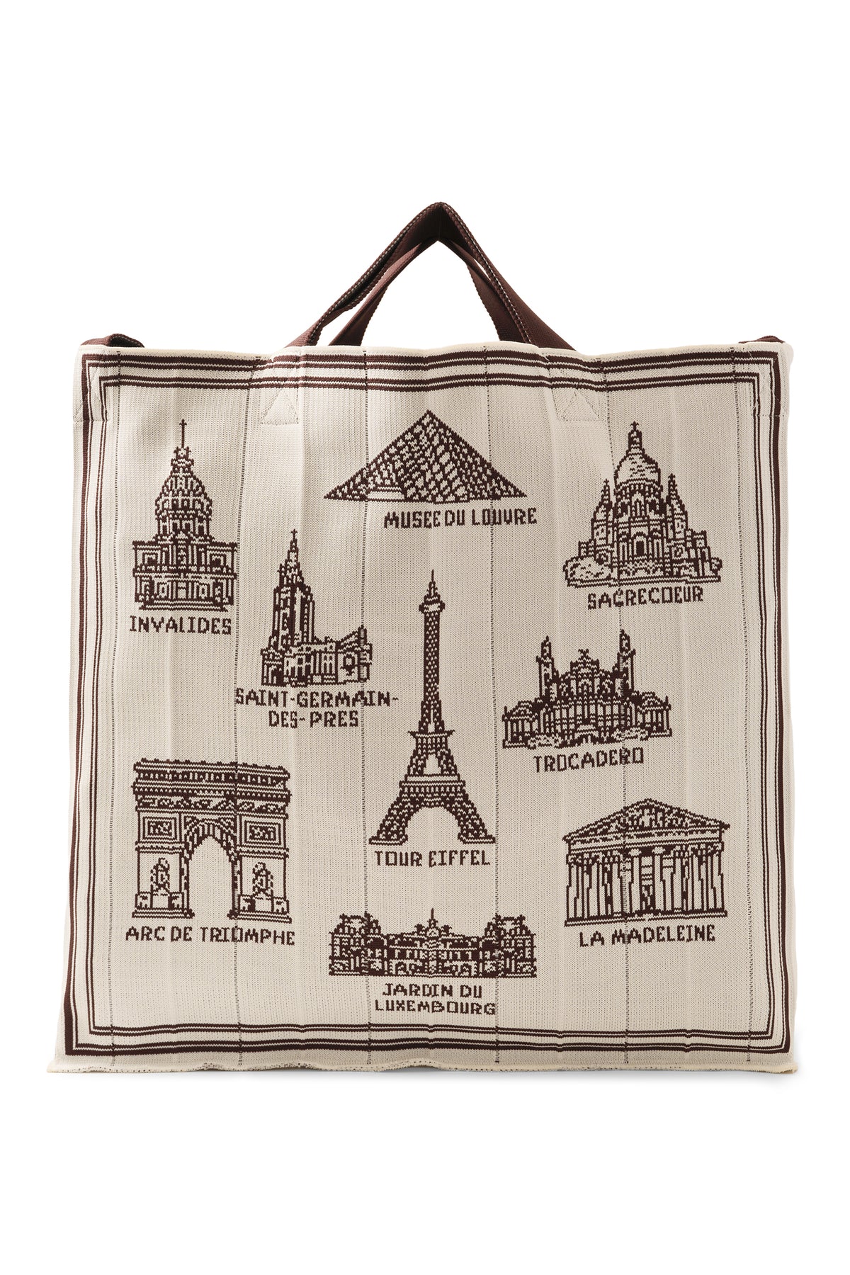 Foulard Ex-libris Paris x aLORS - An Exceptional Collaboration (Ivory x Bordeaux) 90x90cm Scarf