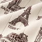 Foulard Ex-libris Paris x aLORS - An Exceptional Collaboration (Ivory x Bordeaux) 90x90cm Scarf