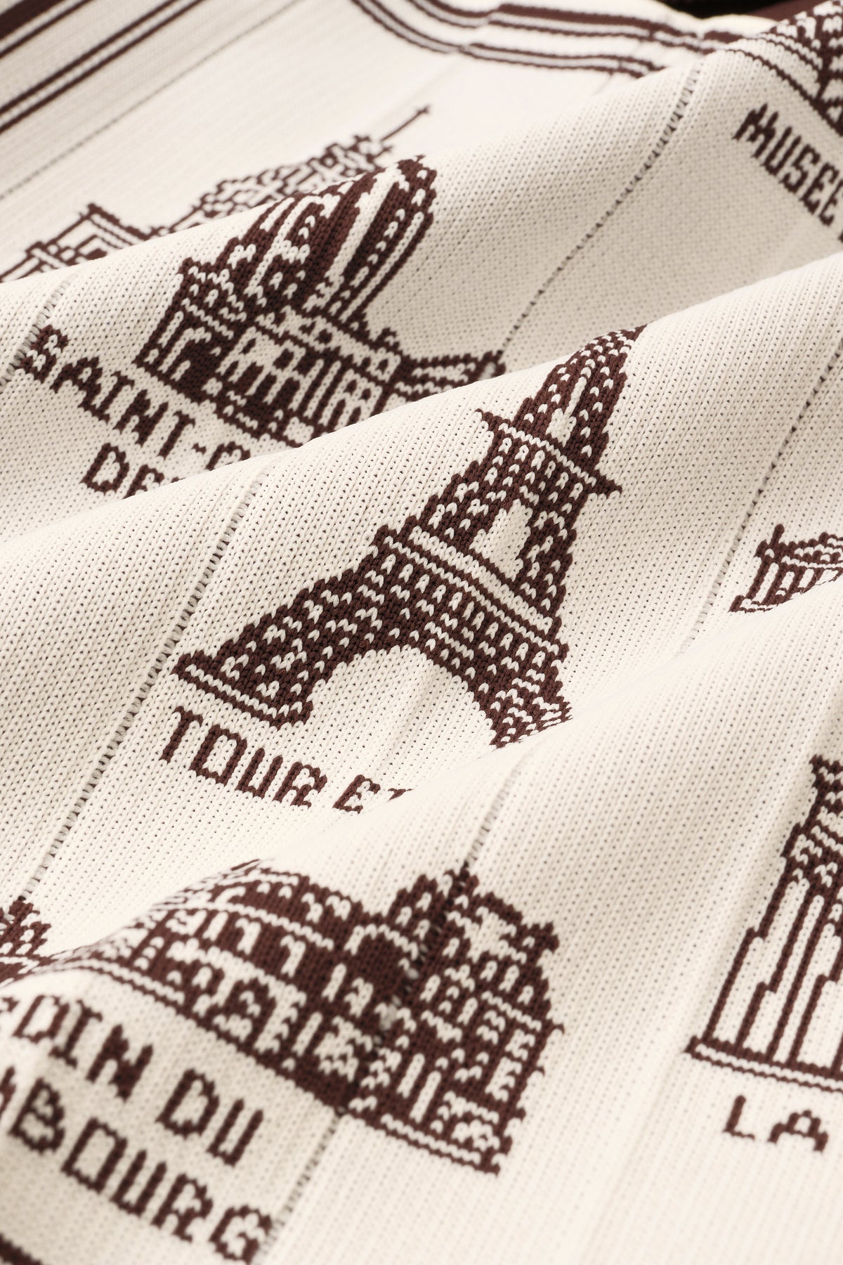 Foulard Ex-libris Paris x aLORS - An Exceptional Collaboration (Ivory x Bordeaux) 90x90cm Scarf