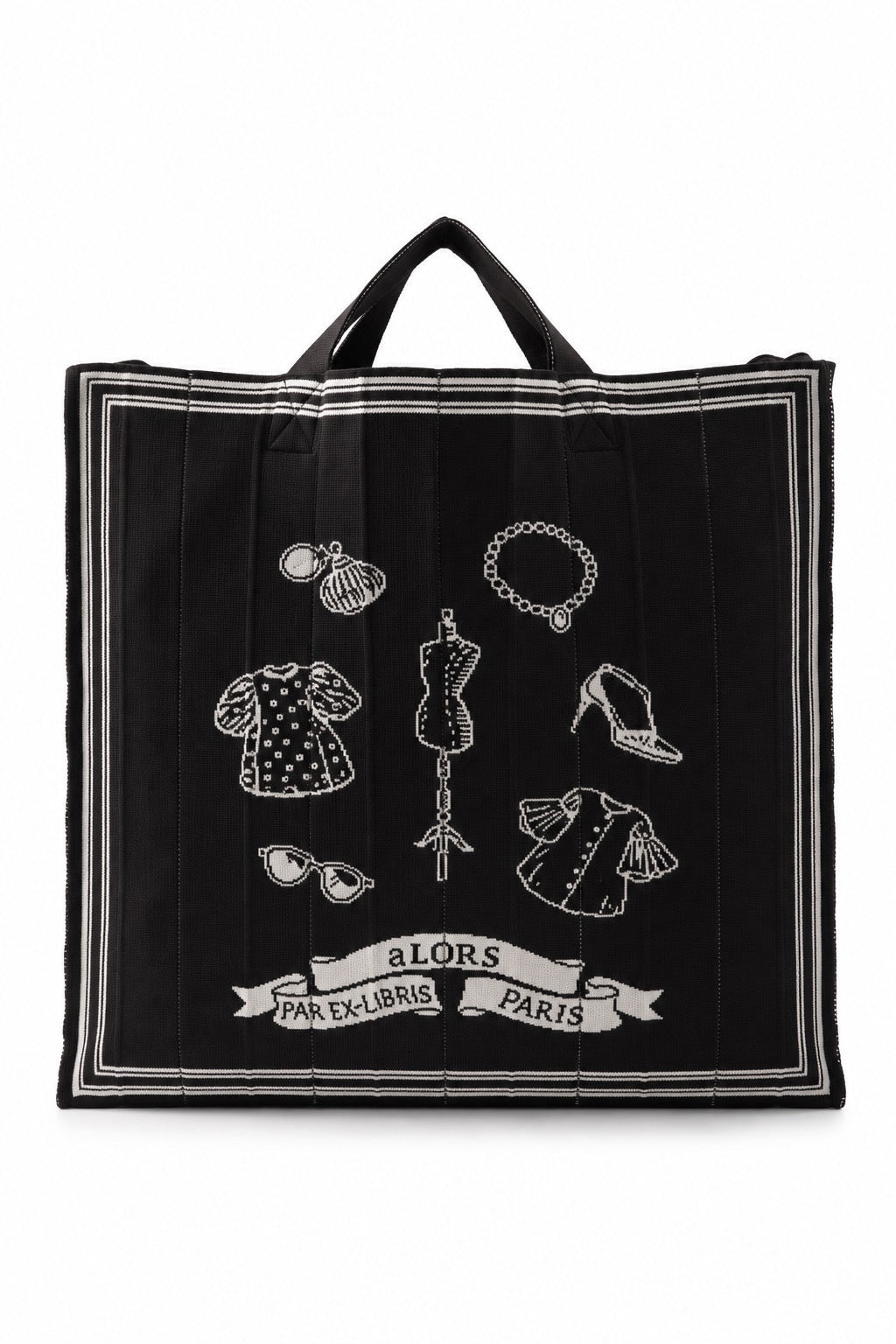 Foulard Ex-libris Paris x aLORS - An Exceptional Collaboration (Ivory x Bordeaux) 90x90cm Scarf