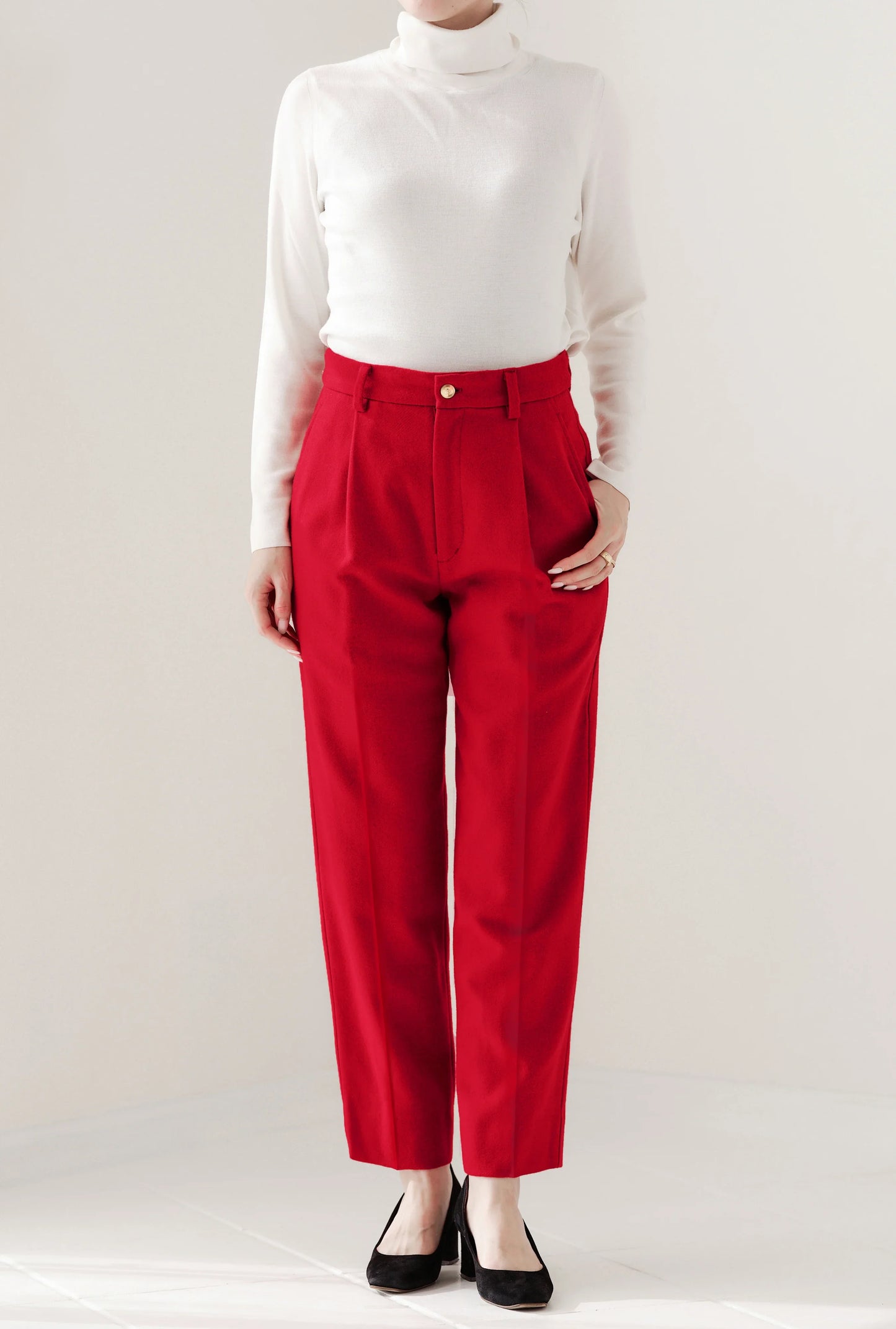 Pantalon fuselé en tweed MOON "Bonnie" - aLORS online store