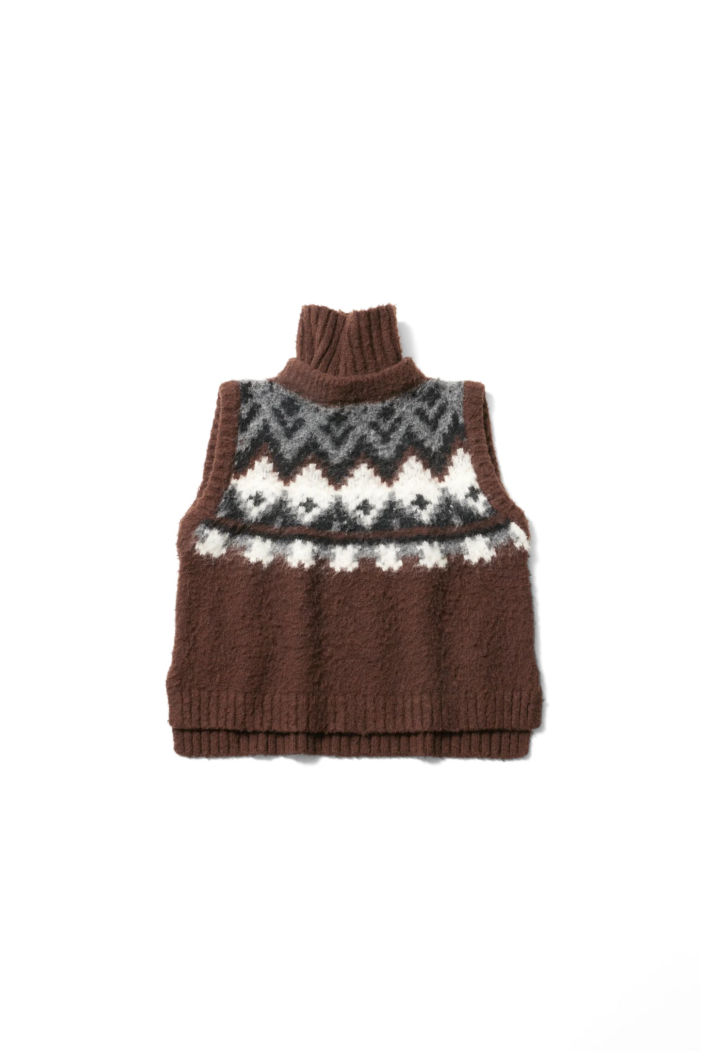 Gilet en tricot jacquard à fils tirés "Ériu" - aLORS online store